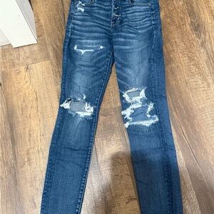 Distressed Blue Women's Jeans